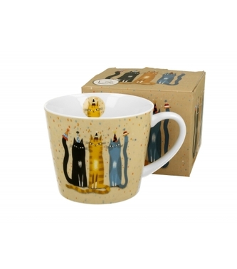 Porcelánový hrnek Cat's World party 610 ml v dárkovém boxu