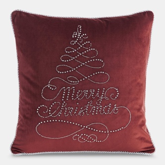 Vánoční polštář NATALE SW 50 vínová 45x45 cm mikrovlákno MyBestHome
