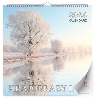 Kalendarz 2024 ścienny Lux kwadratowy Krajobrazy