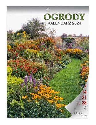Kalendarz 2024 ścienny Ogrody