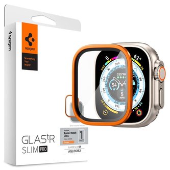 Spigen Glass tR Slim Pro 1 Pack, orange - Apple Watch Ultra 49mm