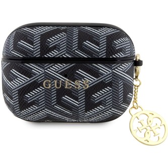 Guess PU G Cube Charm Pouzdro AirPods Pro černé