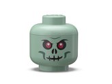 LEGO úložná hlava (mini) - zelený kostlivec