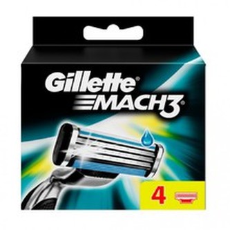Gillette Mach 3 ( 4 ks ) - Náhradná hlavica pre mužov