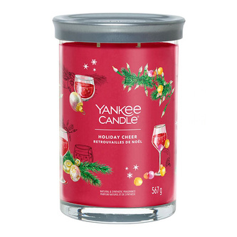 YANKEE CANDLE Holiday Cheer svíčka 567g / 2 knoty (Signature velký)