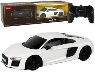 Auto R/C Audi R8 Rastar 1:24 białe Auto R/C Audi R8 Rastar 1:24 białe