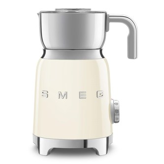 Smeg MFF11CREU napěňovač mléka, 500 W, 600 ml / 2,5 šálku, horká čokoláda / mléko, lehká pěna, krémový