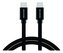 Swissten datový kabel USB-C / USB-C s textilním opletem, 2,0 M Černý