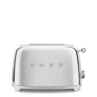 Smeg TSF01SSEU toustovač / topinkovač, 2 toasty, 6 úrovní opékání, zásuvka na drobky, styl. 50. let, chromová Smeg TSF01SSEU toustovač / topinkovač, 2 toasty, 6 úrovní opékání, zásuvka na drobky, styl. 50. let, chromová