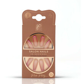 SOSU Cosmetics Umělé nehty Pink Party (Salon Nails) 30 ks woman