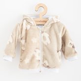 Kojenecká Wellsoft zimní mikinka s kapucí New Baby Polar Bear - velikost 56 (0-3m)
