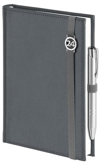 Kalendarz 2024 B5 Tyg. Cross z notesem srebrny