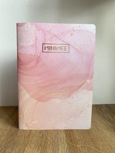 Tečkovaný sešit MINIMEE A5 - Růžový mramor