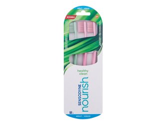 Sensodyne Nourish Klasický zubní kartáček Healthy Clean 1 balení Soft Trio unisex