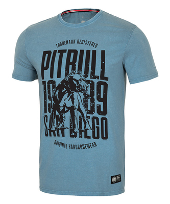 Pánské tričko Pitbull West Coast San Diego Dog světle modrá XL