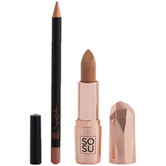 SOSU Cosmetics Sada na rty se rtěnkou a konturovací tužkou Let Them Talk Nudist (Lip Kit) woman