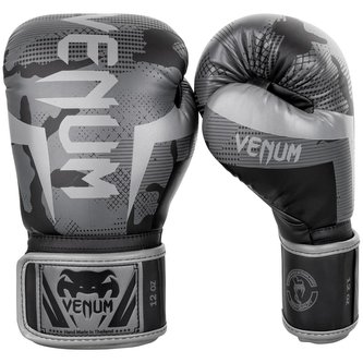 Boxerské rukavice VENUM Elite černo-tmavý maskáč 16oz
