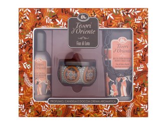 Tesori d´Oriente Fior di Loto parfémovaná voda 100 ml + sprchový gel 250 ml + svíčka 109 g