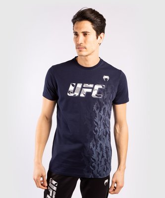 Pánské tričko UFC Venum Authentic Fight Week námořní modrá S