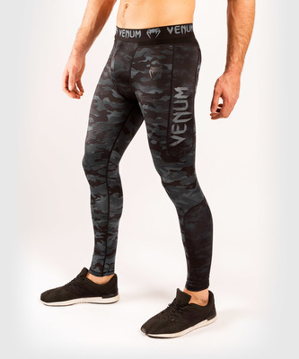 Legíny Venum Defender tmavý maskáč - XXL