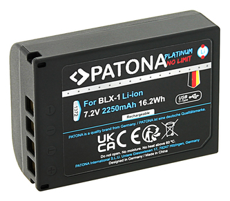 Aku Olympus BLX-1 2250mAh Li-Ion Platinum USB-C nabíjení