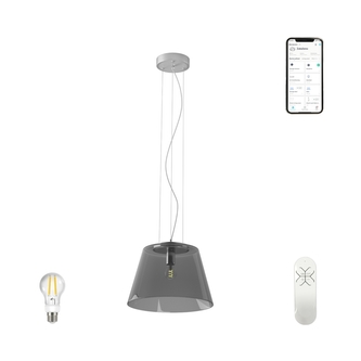 Immax NEO CONO závěsné svítidlo kouřové sklo 32cm včetně Smart zdroje E27 Zigbee 3.0 Immax NEO CONO závěsné svítidlo kouřové sklo 32cm včetně Smart zdroje E27 Zigbee 3.0