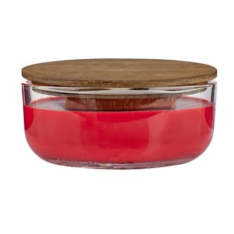 SVÍČKA OVÁL WOODEN WICK 240G , JABLKO+SKOŘICE