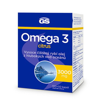 GreenSwan GS Omega 3 citrus 100 + 50 kapslí