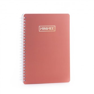 Tečkovaný zápisník MINIMEE - korálová