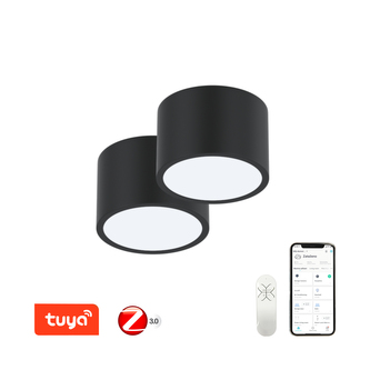 Immax NEO sada 2x RONDATE Smart stropní svítidlo 15cm 12W černé Zigbee 3.0 + DO Immax NEO sada 2x RONDATE Smart stropní svítidlo 15cm 12W černé Zigbee 3.0 + DO
