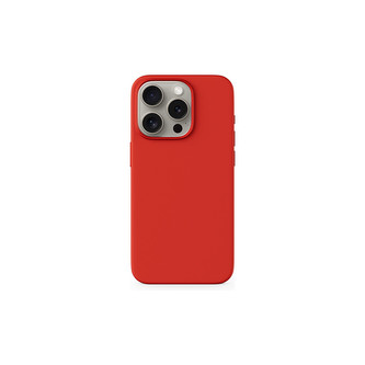 Epico Mag+ Silicone Case iPhone 15 Pro kompatibilní s MagSafe tmavě červený