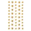 Kryształki samoprzylepne gwiazdki złote 46szt
