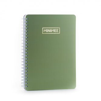 Tečkovaný zápisník MINIMEE - olivová