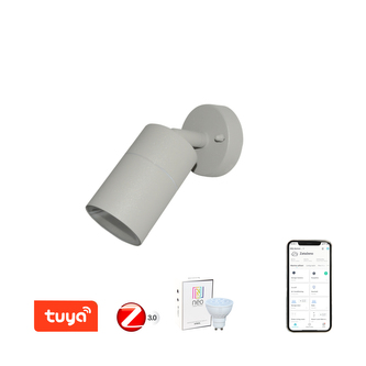 Immax NEO PARED Smart šedé bodové stropní nástěnné svítidlo venkovní GU10 Zigbee 3.0 Immax NEO PARED Smart šedé bodové stropní nástěnné svítidlo venkovní GU10 Zigbee 3.0