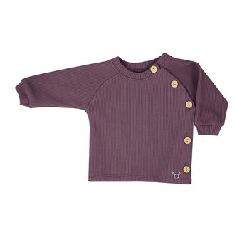 Kojenecké tričko s dlouhým rukávem Koala Pure purple - velikost 68 (4-6m)