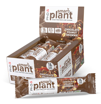 PhD Smart Bar Plant 64g - čokoláda/arašídy/brownie PhD Smart Bar Plant 64g - čokoláda/arašídy/brownie