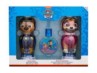 Nickelodeon Paw Patrol toaletní voda 50 ml + sprchový gel Chase 400 ml + sprchový gel Skye 400 ml