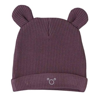 Kojenecká čepička Koala Pure purple - velikost 68 (4-6m)