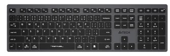 A4tech FBX50C, bezdrátová kancelářská klávesnice, šedá