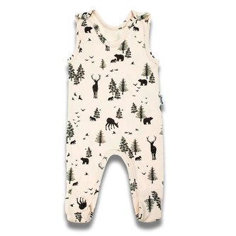 Kojenecké bavlněné dupačky Nicol Bambi - velikost 68 (4-6m)