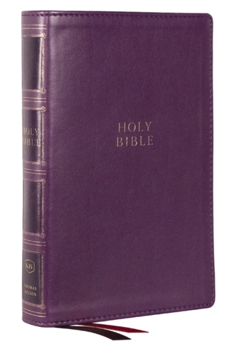 KJV Holy Bible: Compact Bible with 43,000 Center-Column Cross References, Purple Leathersoft w/ Thumb Indexing (Red Lett