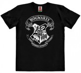 Dětské tričko Harry Potter: Erb Bradavic - Hogwarts Crest (výška 104-116 cm) černá bavlna