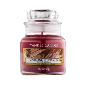 Yankee Candle Sparkling Cinnamon Candle ( třpytivá skořice ) - Vonná svíčka 104. ml unisex