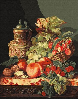 Malowanie po numerach - Odmiana owoców 40x50cm