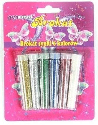 Brokat sypki 6 kolorów 10g