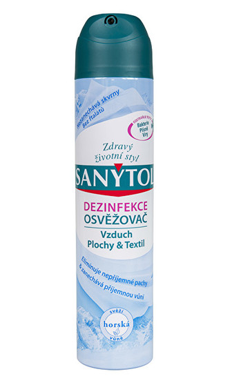 Sanytol Dezinfekční osvěžovač vzduchu, povrchů a textilií ( horská vůně ) 300 ml unisex
