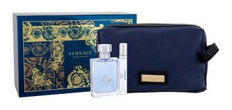 Versace Versace Pour Homme Dárková sada Toaletní voda 100 ml, miniaturka Toaletní voda 10 ml a kosmetická taška
