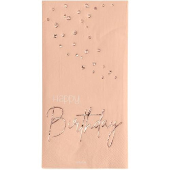 Papírové ubrousky Elegant Lush Blush 10 ks