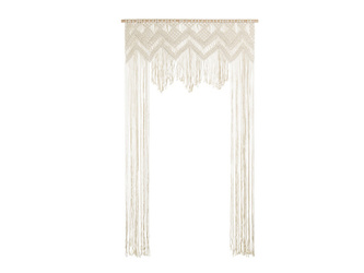 Svatební závěs Boho Macrame - bílý 104 x 182 cm