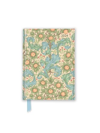 William Morris - Wallflower - Wandtapete - Taschenkalender 2024